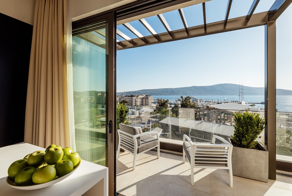 Luxury Duplex Penthouse | Porto Montenegro | Panoramic Boka Bay Views