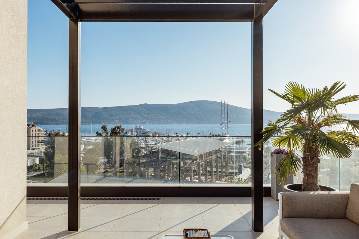 Luxury Duplex Penthouse | Porto Montenegro | Panoramic Boka Bay Views