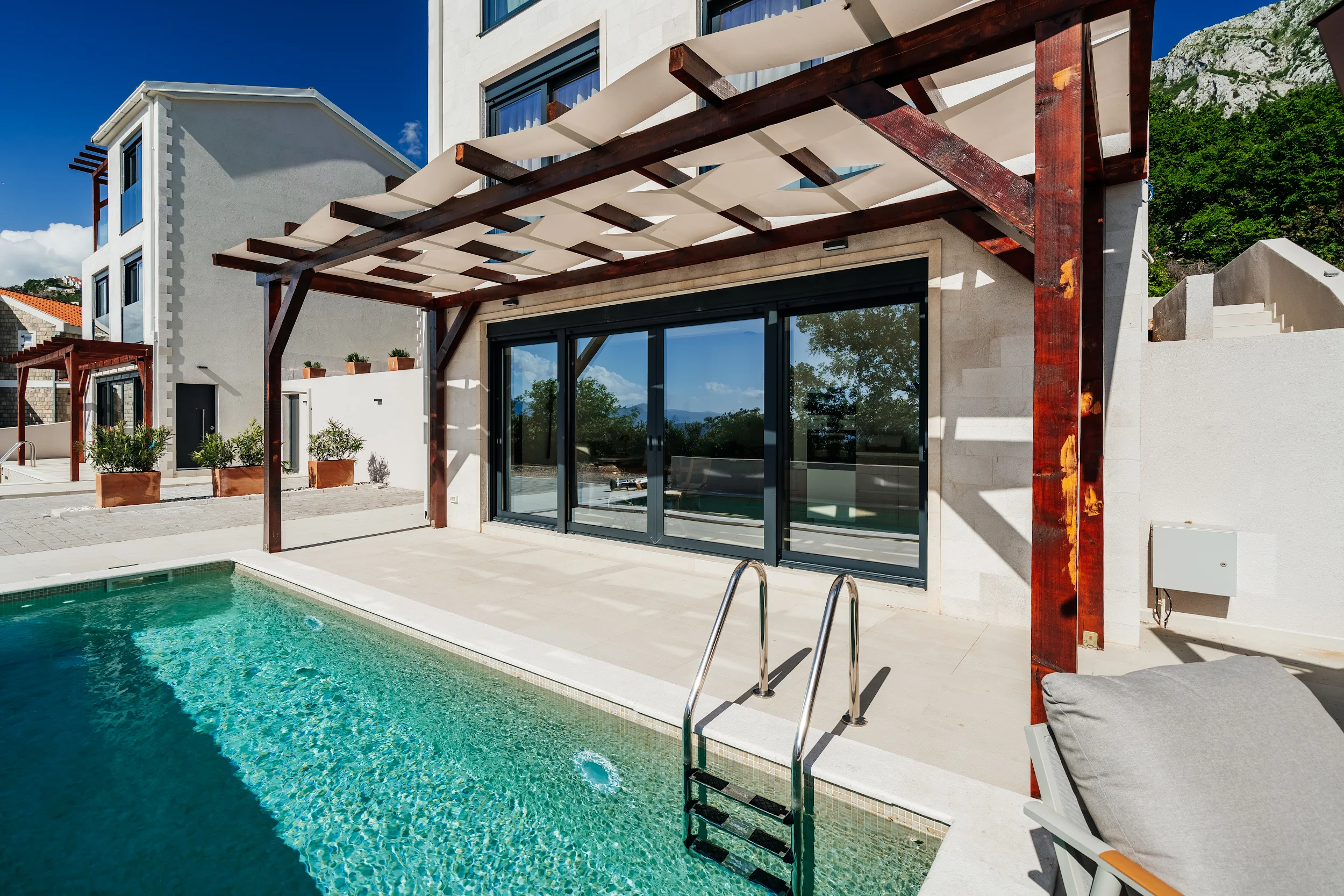 Newly Built Villa with Panoramic Sveti Stefan Views