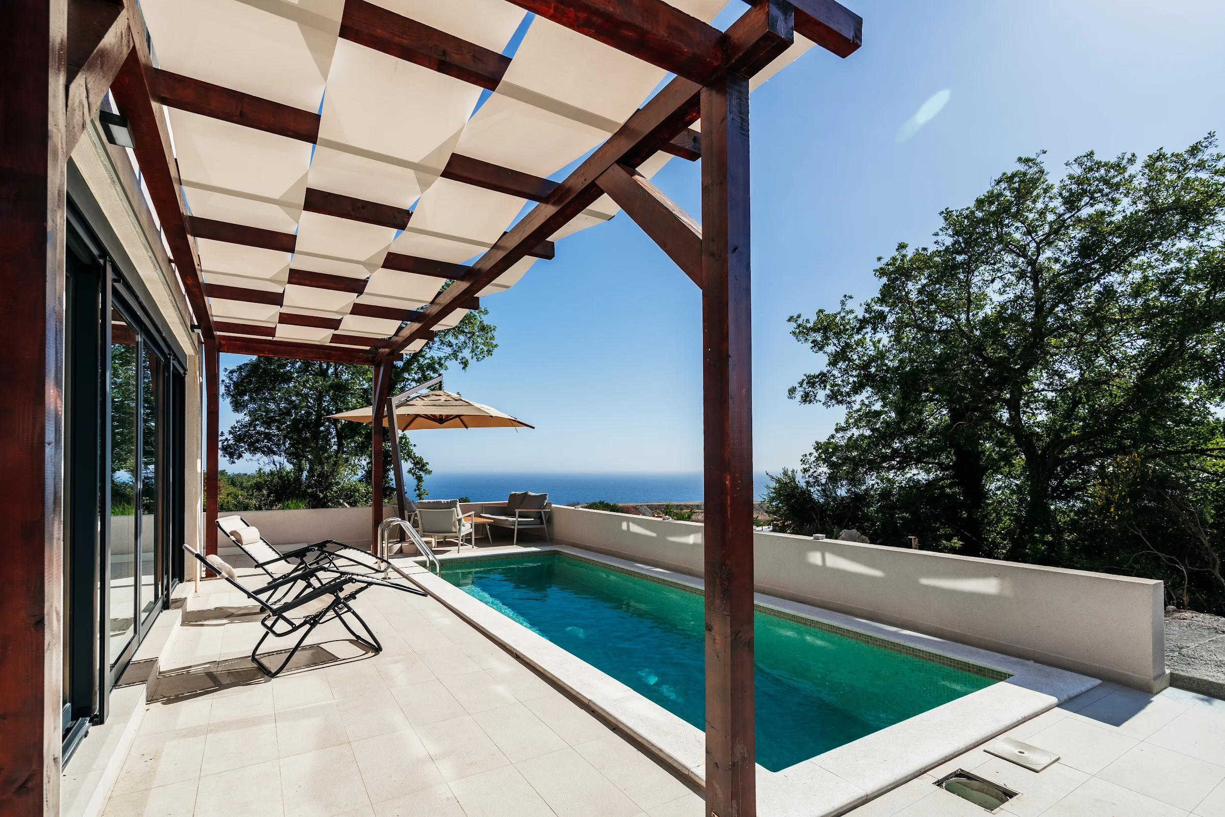 Newly Built Villa with Panoramic Sveti Stefan Views