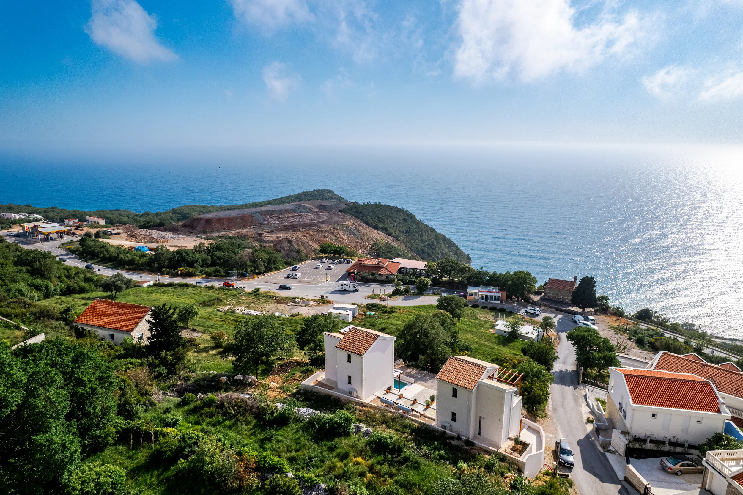 Newly Built Villa with Panoramic Sveti Stefan Views