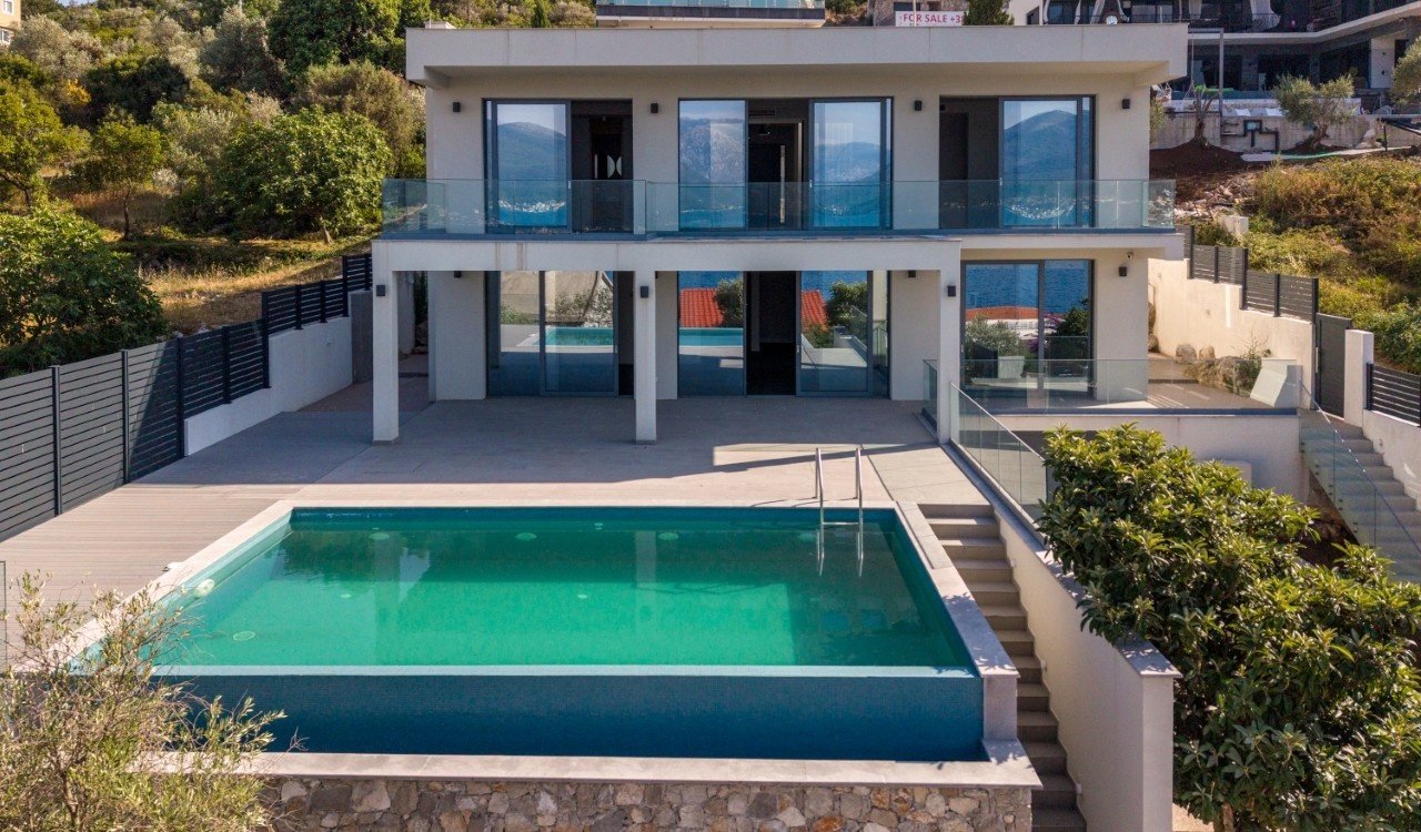 Luxury Contemporary Villa with Panoramic Boka Bay Views | Krašići, Luštica Peninsula