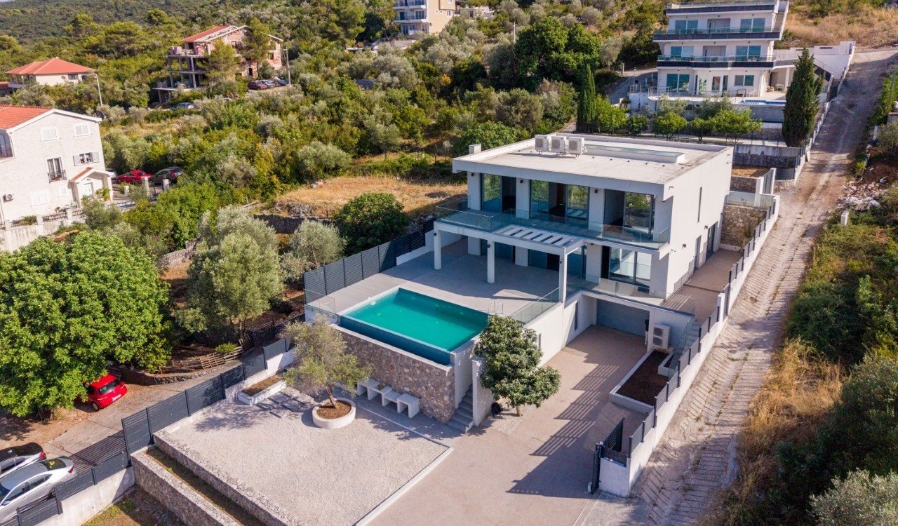 Luxury Contemporary Villa with Panoramic Boka Bay Views | Krašići, Luštica Peninsula