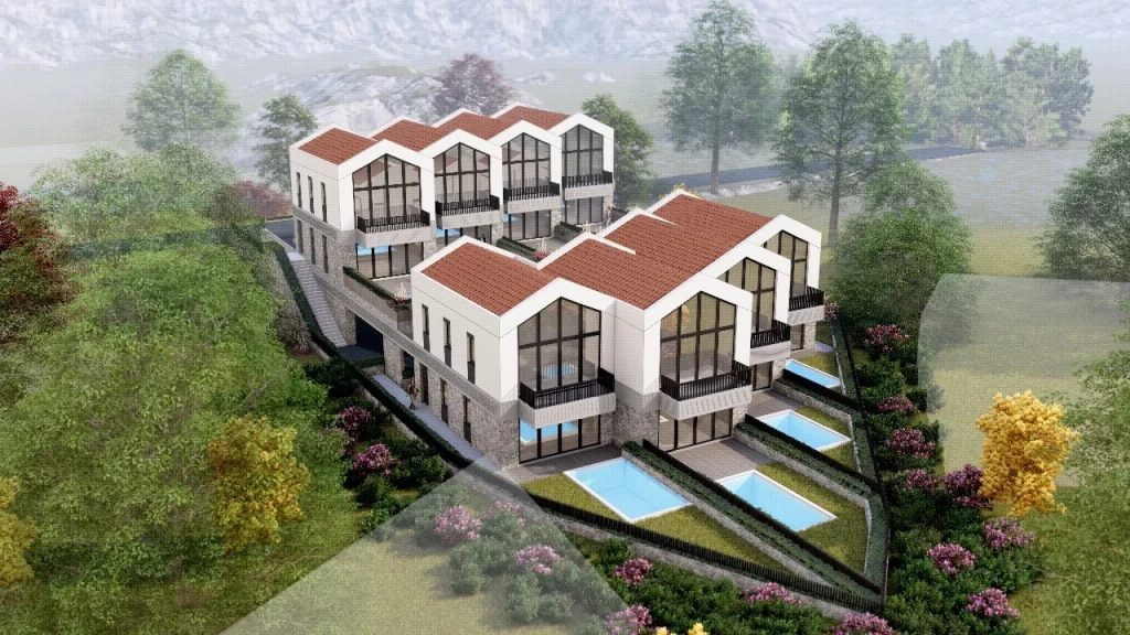 Contemporary Townhouses with Pool | Donja Lastva, Tivat